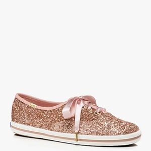 Size 10 Rose gold Kate Spade x Keds
